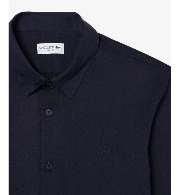 LACOSTE「スリムフィットミニマル長袖ボタンシャツ」|シャツ・ブラウス|