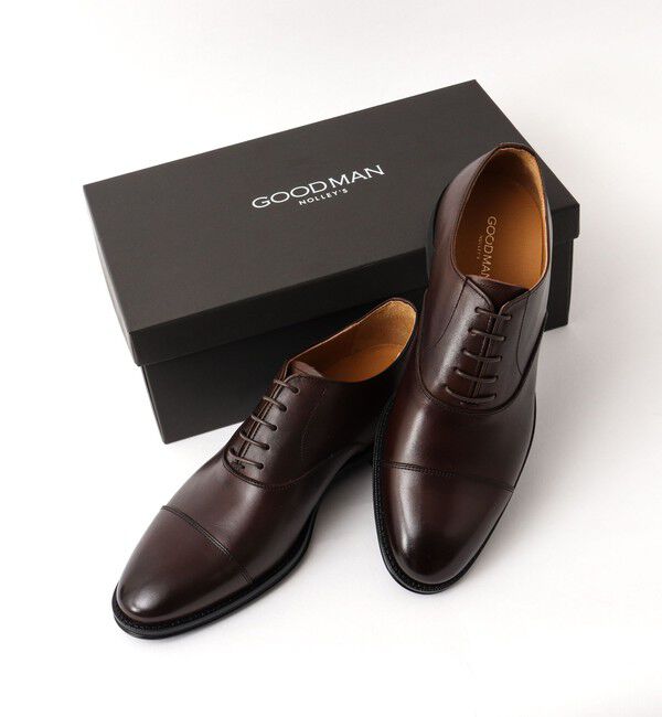 NOLLEY'S goodman「ストレートチップシューズ フェニックス 本革 日本製」|ビジネス・ドレスシューズ|ダークブラウン