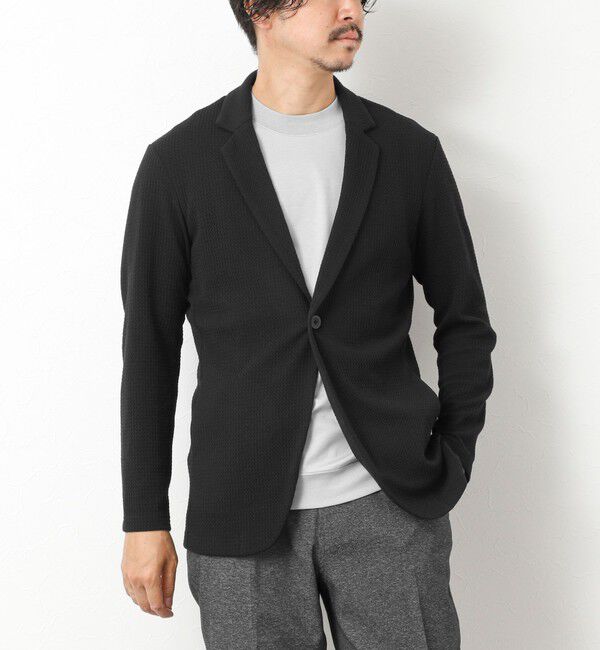 Stutostein「《ビジカジ対応》Relax Jogger Jersey ウォッシャブルテーラーCD」|カーディガン|