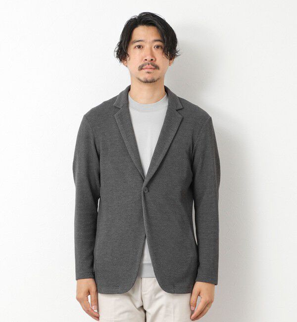 Stutostein「《ビジカジ対応》Relax Jogger Jersey ウォッシャブルテーラーCD」|カーディガン|