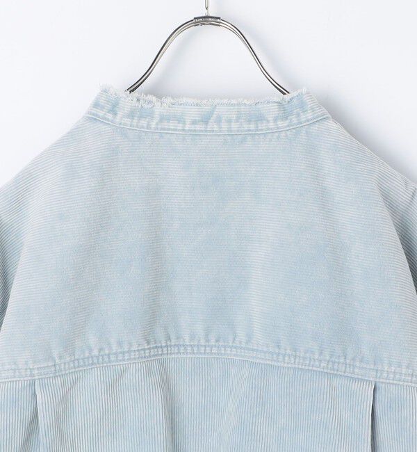 Rie Miller「【RM denim】硫化染コーデュロイシャツジャケット」|シャツ・ブラウス|