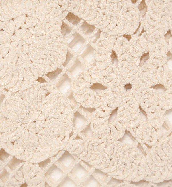 Rie Miller「《手洗い可能》レース刺繍7分袖ボレロ」|カーディガン|