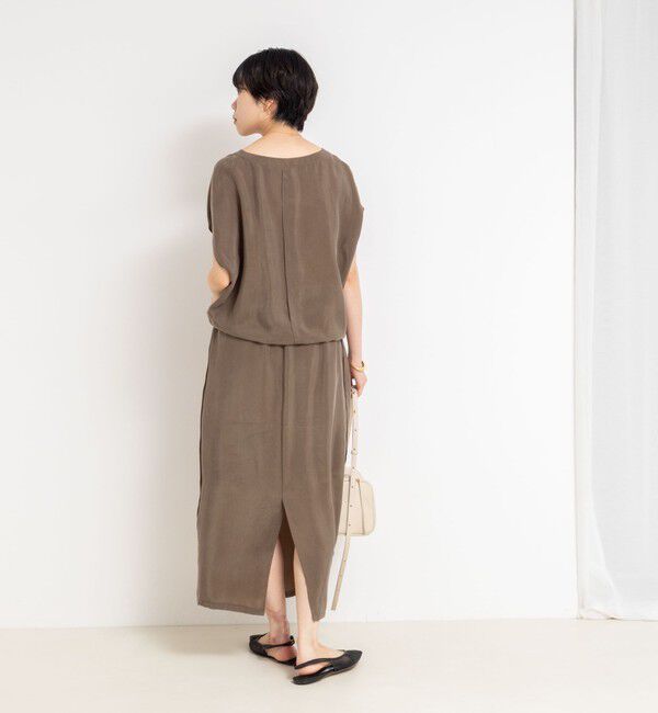 NOLLEY'S「《セットアップ対応》ウォッシャブルシルキーキュプラフレンチブラウス」|シャツ・ブラウス|