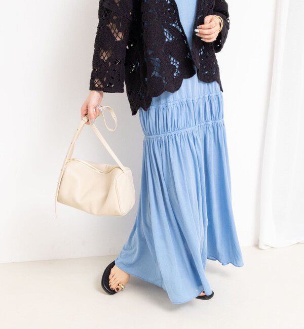 Rie Miller「顔料染マキシ丈ワンピース」|ワンピース|