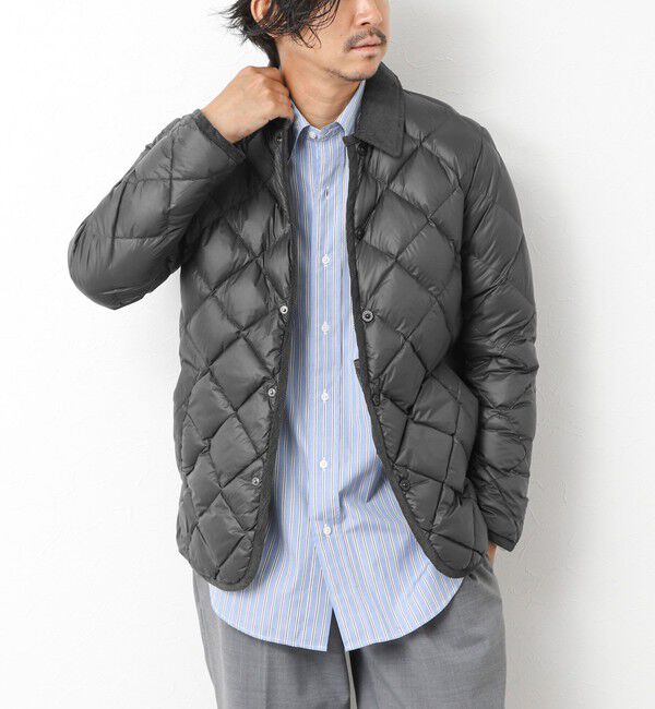 NOLLEY'S goodman「【TAION/タイオン】別注ソフトシェル キルティングジャケット 25AW」|ダウン|チャコールグレー