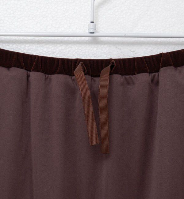 MAQWEL「【MAQWEL/マクウェル】ウォッシャブルベロアロングスカート」|スカート|