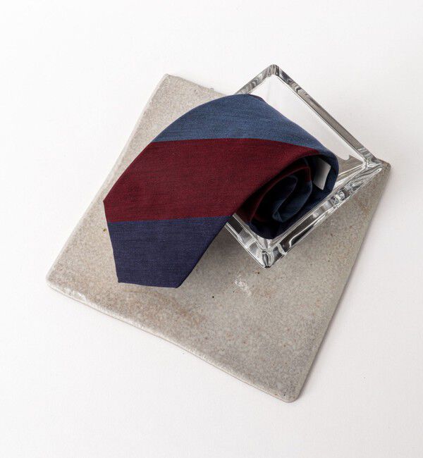 NOLLEY'S goodman「BBC スリーステップストライプネクタイ 25AWコレクション」|ネクタイ・蝶ネクタイ|レッド系１