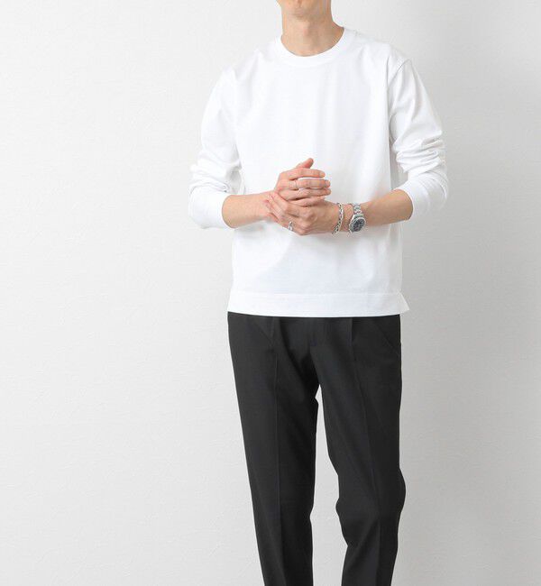 NOLLEY'S goodman「《ビジカジ対応》超長綿ハイゲージシルケット ポンチドレスCN ロンT 25AW」|Tシャツ・カットソー|