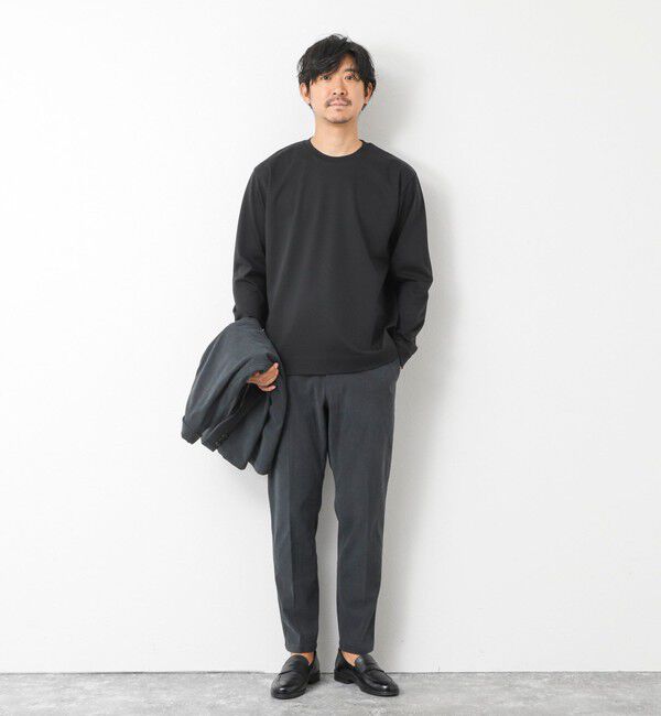 NOLLEY'S goodman「《ビジカジ対応》超長綿ハイゲージシルケット ポンチドレスCN ロンT 25AW」|Tシャツ・カットソー|