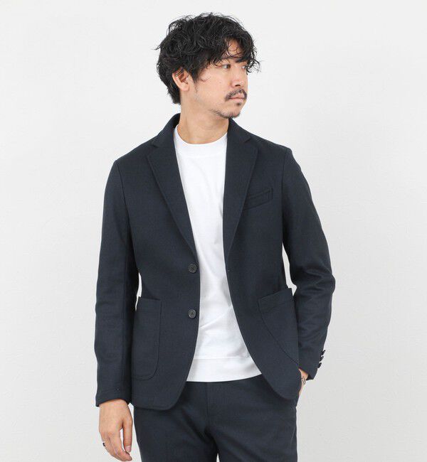 NOLLEY'S goodman「《セットアップ対応》【Active Jersey】ホームスパン ストレッチイージーJK」|テーラードジャケット|