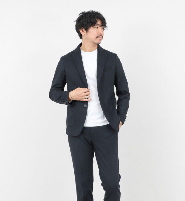 NOLLEY'S goodman「《セットアップ対応》【Active Jersey】ホームスパン ストレッチイージーJK」|テーラードジャケット|