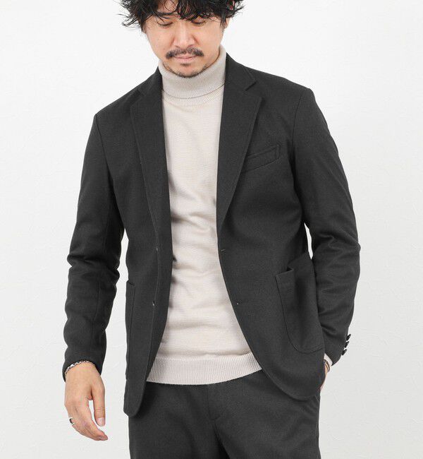 NOLLEY'S goodman「《セットアップ対応》【Active Jersey】ホームスパン ストレッチイージーJK」|テーラードジャケット|