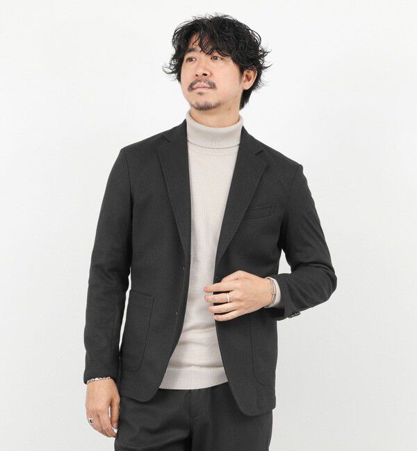 NOLLEY'S goodman「《セットアップ対応》【Active Jersey】ホームスパン ストレッチイージーJK」|テーラードジャケット|