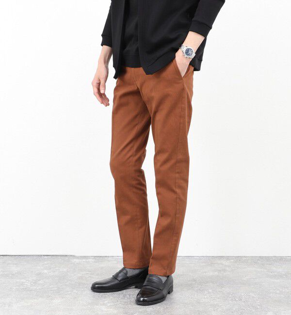 NOLLEY'S goodman「コットンカルゼ裏微起毛ストレッチスリムフィット 25AW」|チノ|