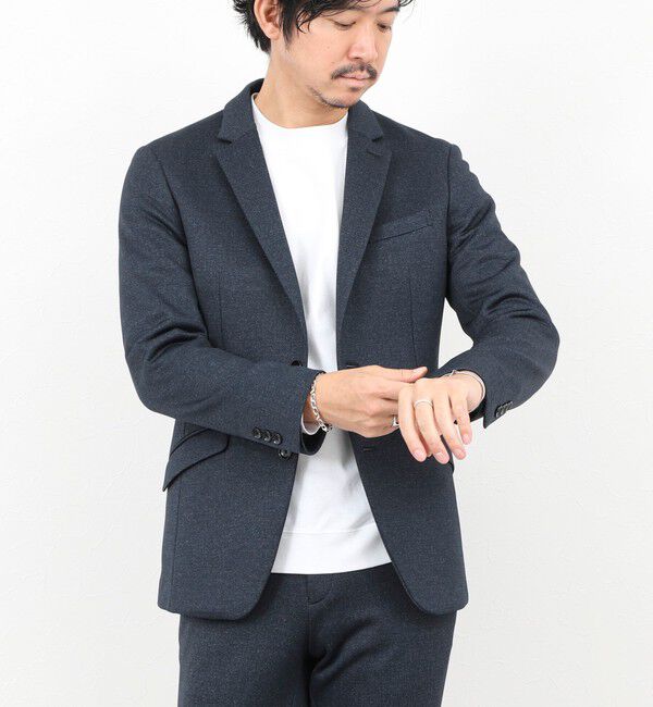 Stutostein「《ビジカジ/セットアップ対応》CORDURA 裏起毛ウォッシャブルストレッチジャケット 25AW」|テーラードジャケット|