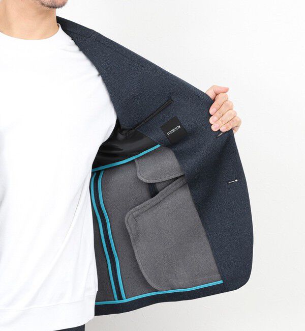 Stutostein「《ビジカジ/セットアップ対応》CORDURA 裏起毛ウォッシャブルストレッチジャケット 25AW」|テーラードジャケット|