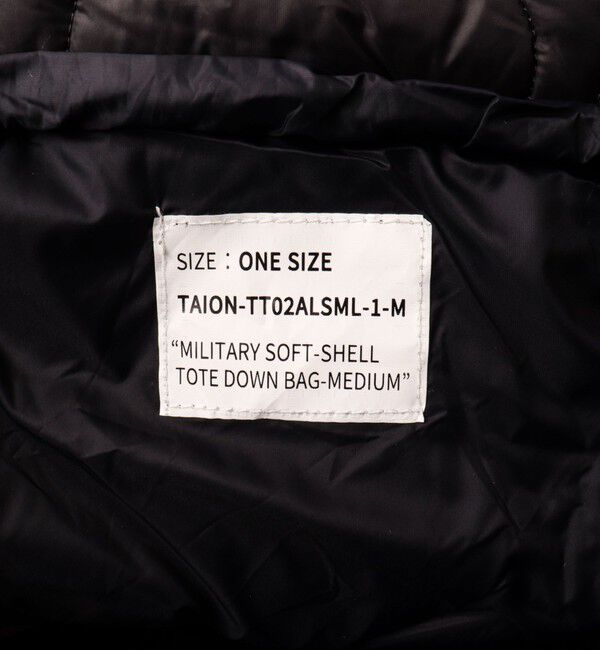 NOLLEY'S goodman「【TAION / タイオン】MILITARY SOFT SHELL DOWN TOTE BAG M」|トートバッグ|
