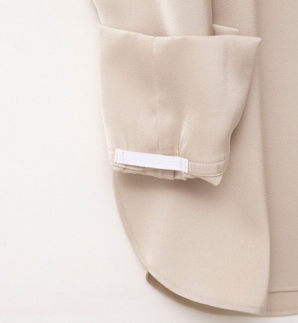 NOLLEY'S「ウォッシャブルNEWオトナサテン襟付きブラウス」|シャツ・ブラウス|