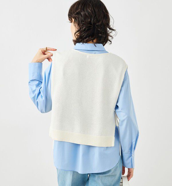 NOLLEY'S「《手洗い可能》ビジュー付ベスト」|ベスト・ジレ|