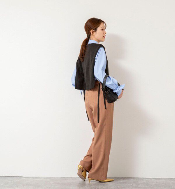 NOLLEY'S「《手洗い可能》ビジュー付ベスト」|ベスト・ジレ|