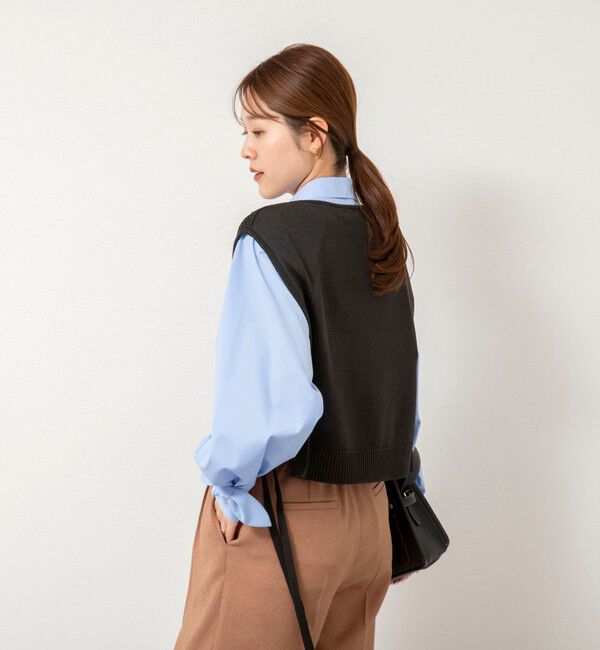 NOLLEY'S「《手洗い可能》ビジュー付ベスト」|ベスト・ジレ|