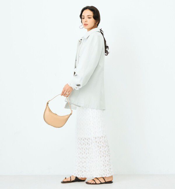 NOLLEY'S sophi「ウォッシャブルエアーツイルステンカラーハーフコート」|ステンカラーコート|