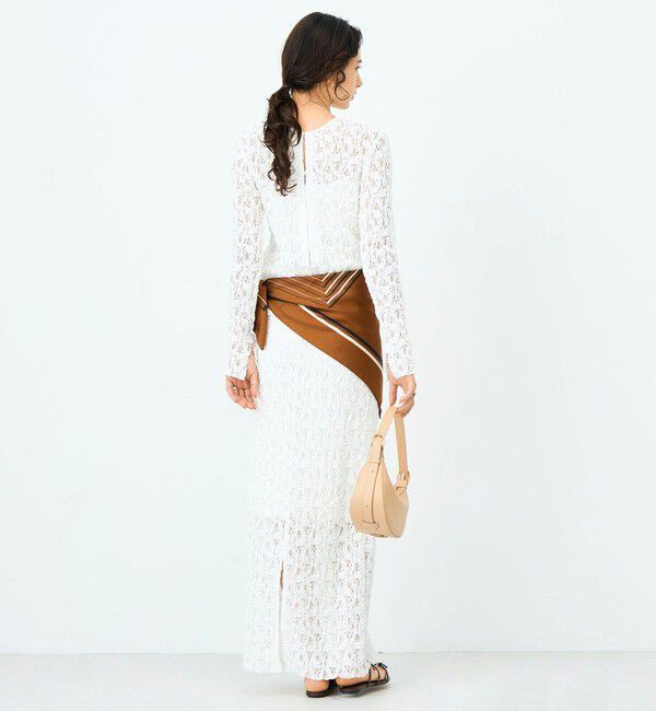 NOLLEY'S sophi「《セットアップ対応》ウォッシャブルストレッチレースタイトスカート」|タイト|