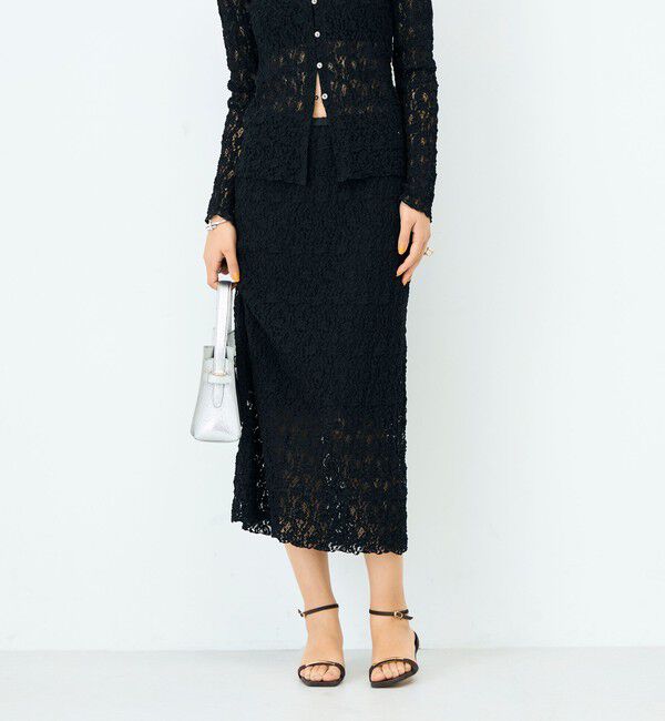 NOLLEY'S sophi「《セットアップ対応》ウォッシャブルストレッチレースタイトスカート」|タイト|