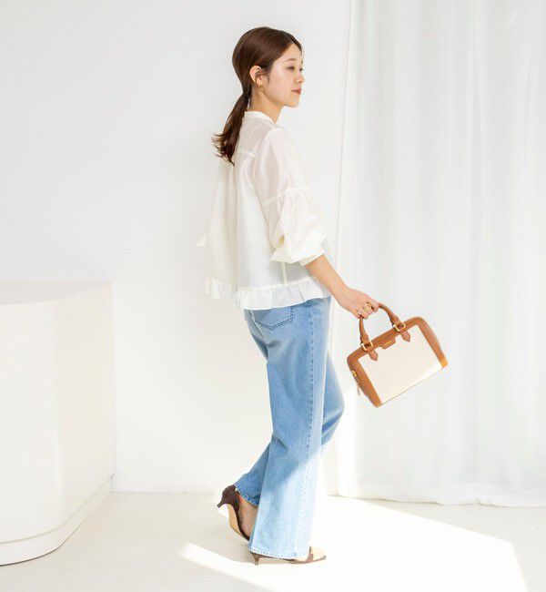 NOLLEY'S「ウォッシャブルシアー裾フリルブラウス」|シャツ・ブラウス|