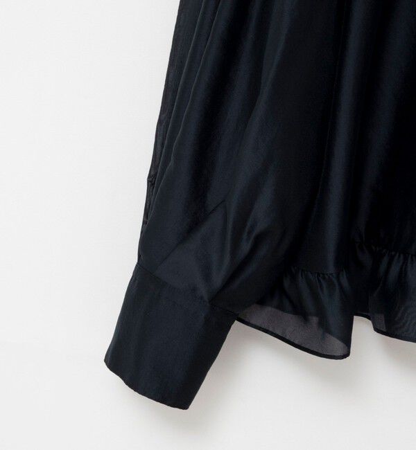 NOLLEY'S「ウォッシャブルシアー裾フリルブラウス」|シャツ・ブラウス|