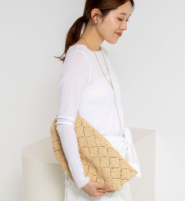 NOLLEY'S「ウォッシャブルシアー配色ロンＴ」|Tシャツ・カットソー|