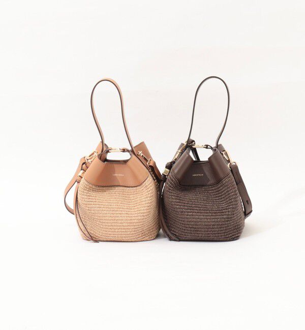 NOLLEY'S「【LORISTELLA/ロリステッラ】キューブワンハンドル雑材コンビバッグ」|ショルダー・メッセンジャー|