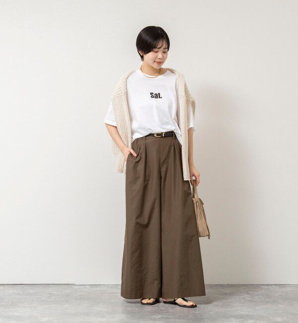 NOLLEY'S「ウォッシャブルエクセルテックタンブラー2タックワイドパンツ」|その他|