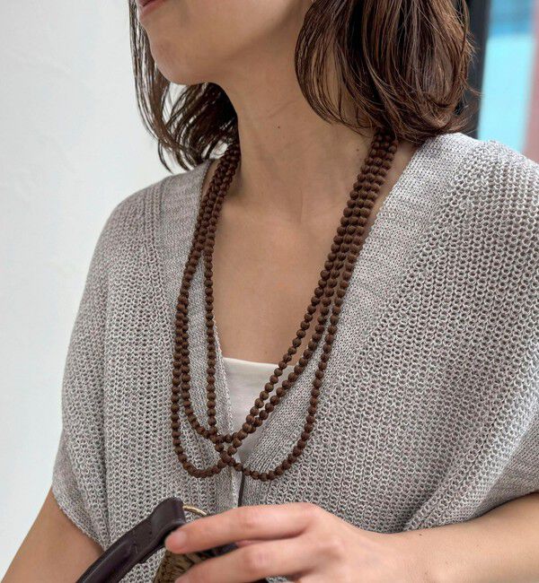 NOLLEY'S「【CITRUS/シトラス】 POMPOMネックレス」|ネックレス|ブラウン