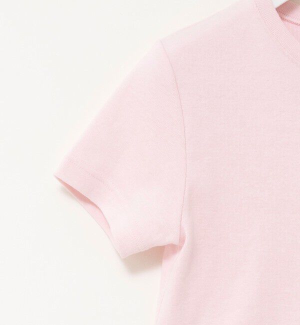 MAQWEL「【MAQWEL/マクウェル】ウォッシャブルCOTTON RIB 半袖Tシャツ」|Tシャツ・カットソー|