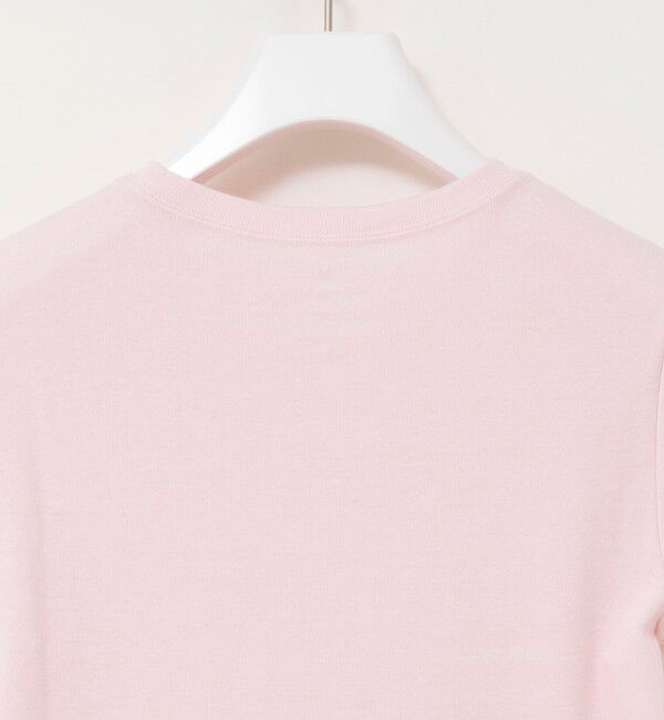 MAQWEL「【MAQWEL/マクウェル】ウォッシャブルCOTTON RIB 半袖Tシャツ」|Tシャツ・カットソー|