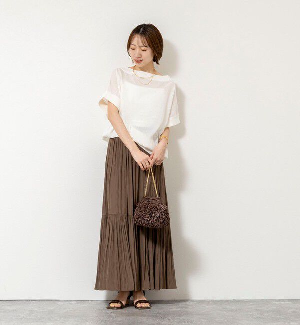 NOLLEY'S「《手洗い可能》コットンセルロースリラックスプルオーバー」|ニット・セーター|