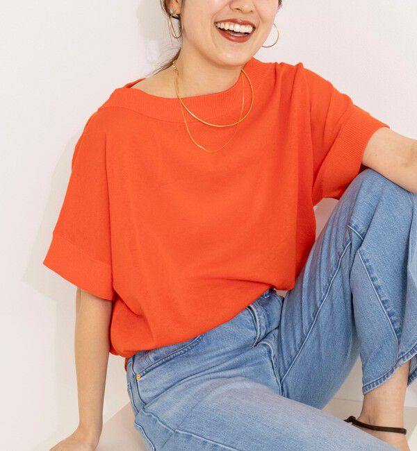 NOLLEY'S「《手洗い可能》コットンセルロースリラックスプルオーバー」|ニット・セーター|