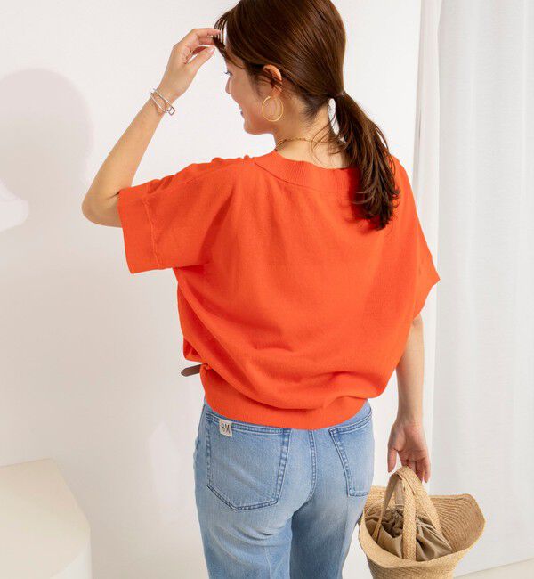 NOLLEY'S「《手洗い可能》コットンセルロースリラックスプルオーバー」|ニット・セーター|