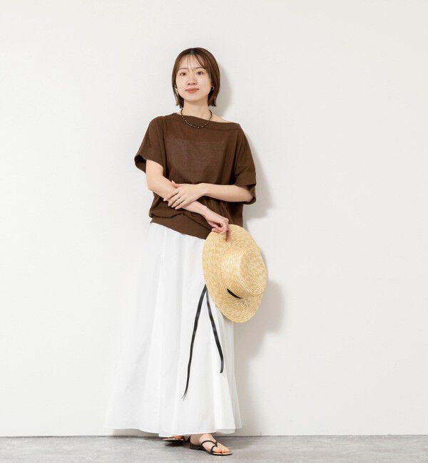 NOLLEY'S「《手洗い可能》コットンセルロースリラックスプルオーバー」|ニット・セーター|