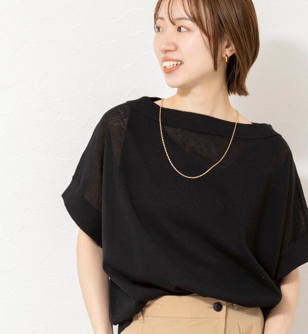 NOLLEY'S「《手洗い可能》コットンセルロースリラックスプルオーバー」|ニット・セーター|