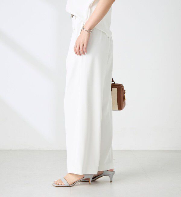 NOLLEY'S sophi「《セットアップ対応》ウォッシャブルツイルイージーワイドパンツ」|その他|
