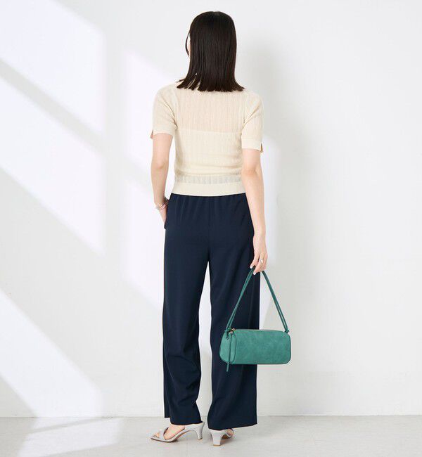 NOLLEY'S sophi「《セットアップ対応》ウォッシャブルツイルイージーワイドパンツ」|その他|