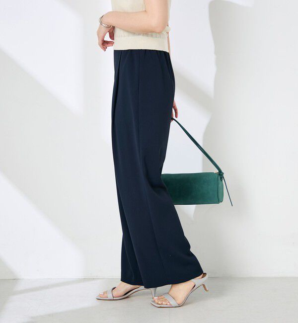 NOLLEY'S sophi「《セットアップ対応》ウォッシャブルツイルイージーワイドパンツ」|その他|