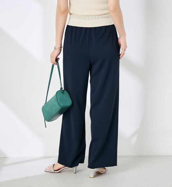 NOLLEY'S sophi「《セットアップ対応》ウォッシャブルツイルイージーワイドパンツ」|その他|