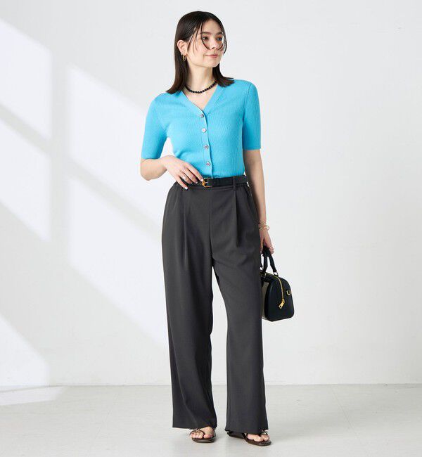 NOLLEY'S sophi「《セットアップ対応》ウォッシャブルツイルイージーワイドパンツ」|その他|