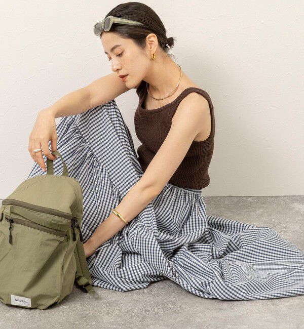 MAQWEL「【MAQWEL/マクウェル】ウォッシャブルチェックスカート」|フレア|