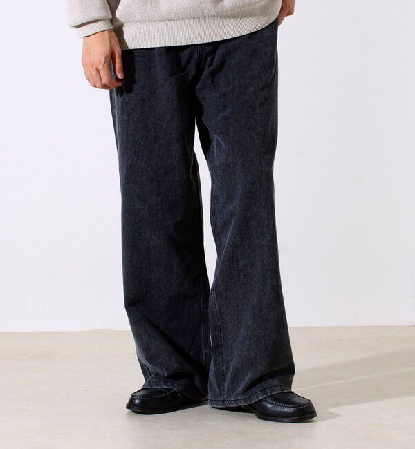 GLOSTER「【ワイド好き必見】ダック地 ワイドシルエットパンツ」|チノ|