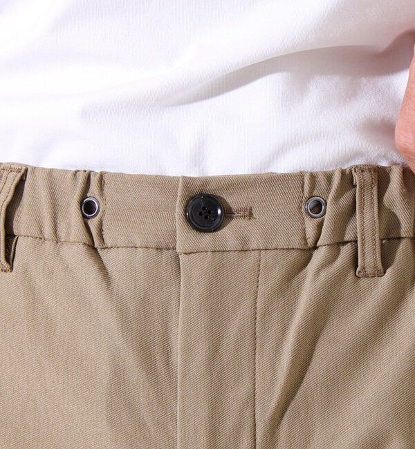 GLOSTER「【大人の美脚パンツ/S～XL展開】ミラクルストレッチ イージーパンツ」|チノ|