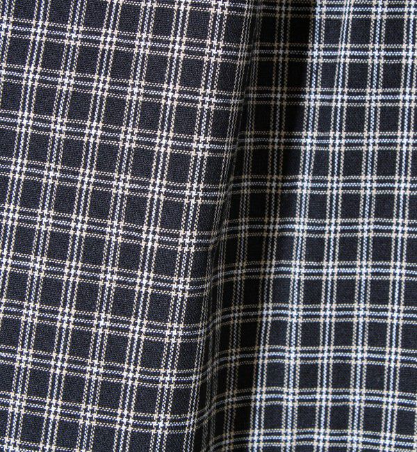 GLOSTER「【シャツ＋Tシャツの2点セット】TC平織 小柄チェックアンサンブル」|シャツ・ブラウス|